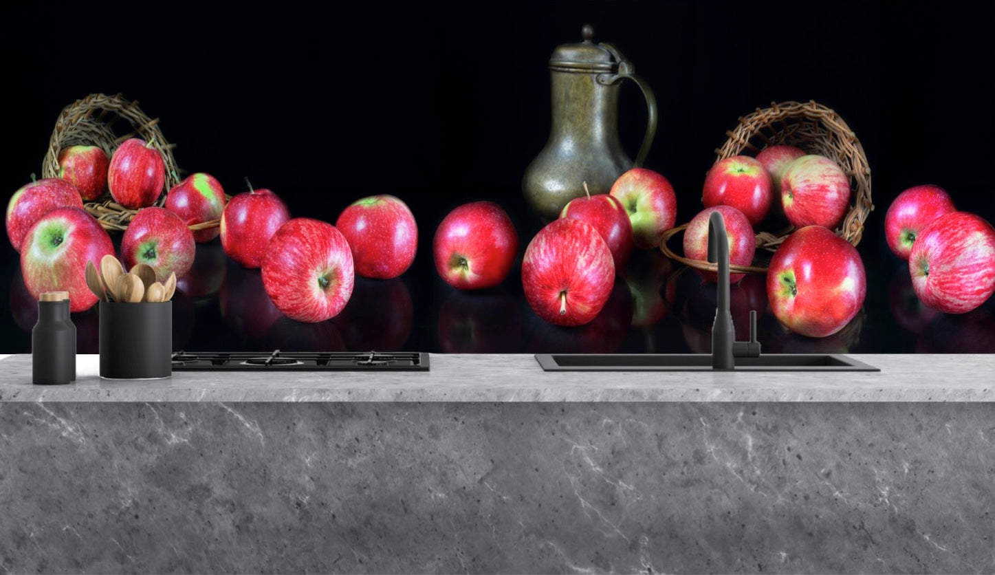 Festett konyhai üvegburkolat #1077