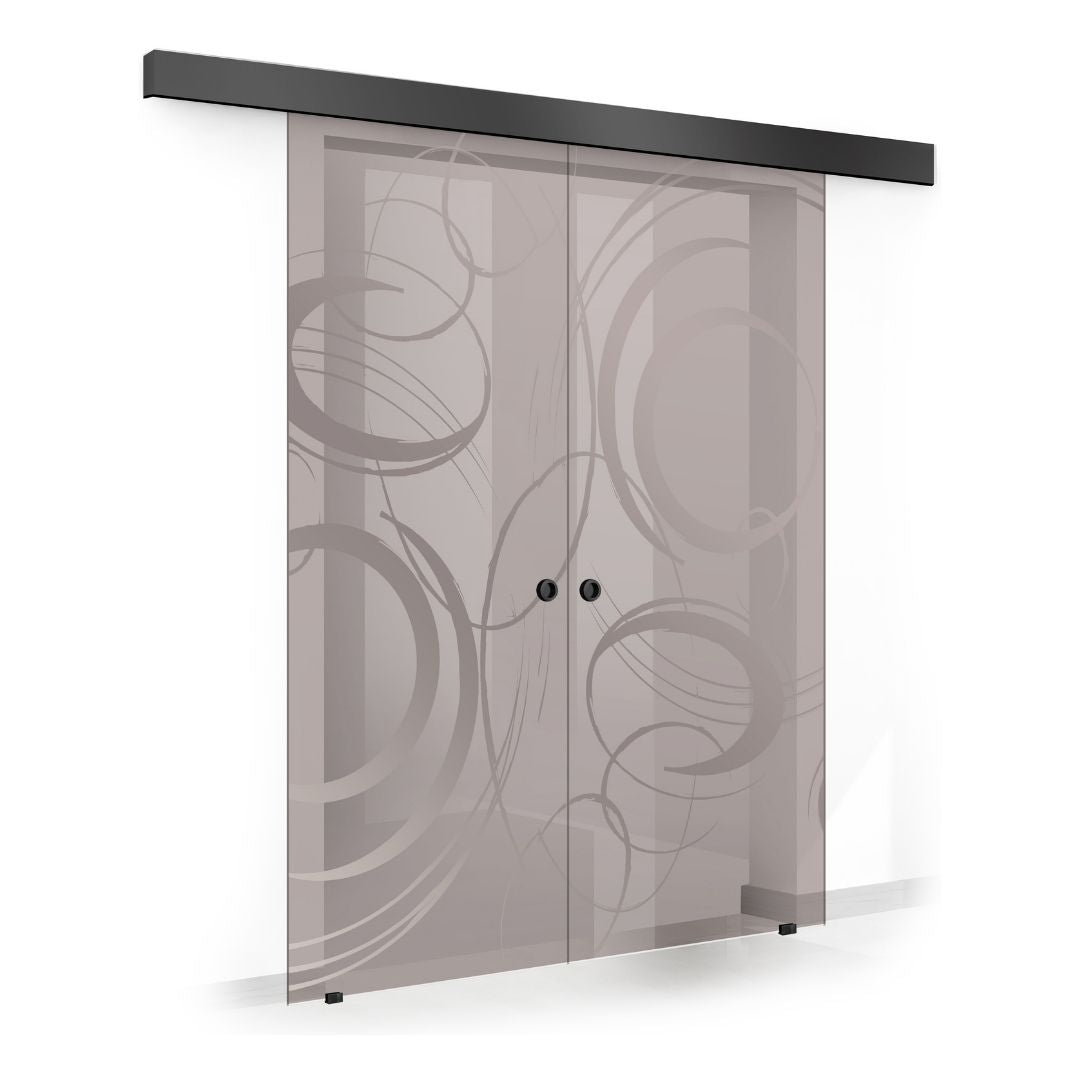 Toló üvegajtó, belső Üvegajtó #Bronz