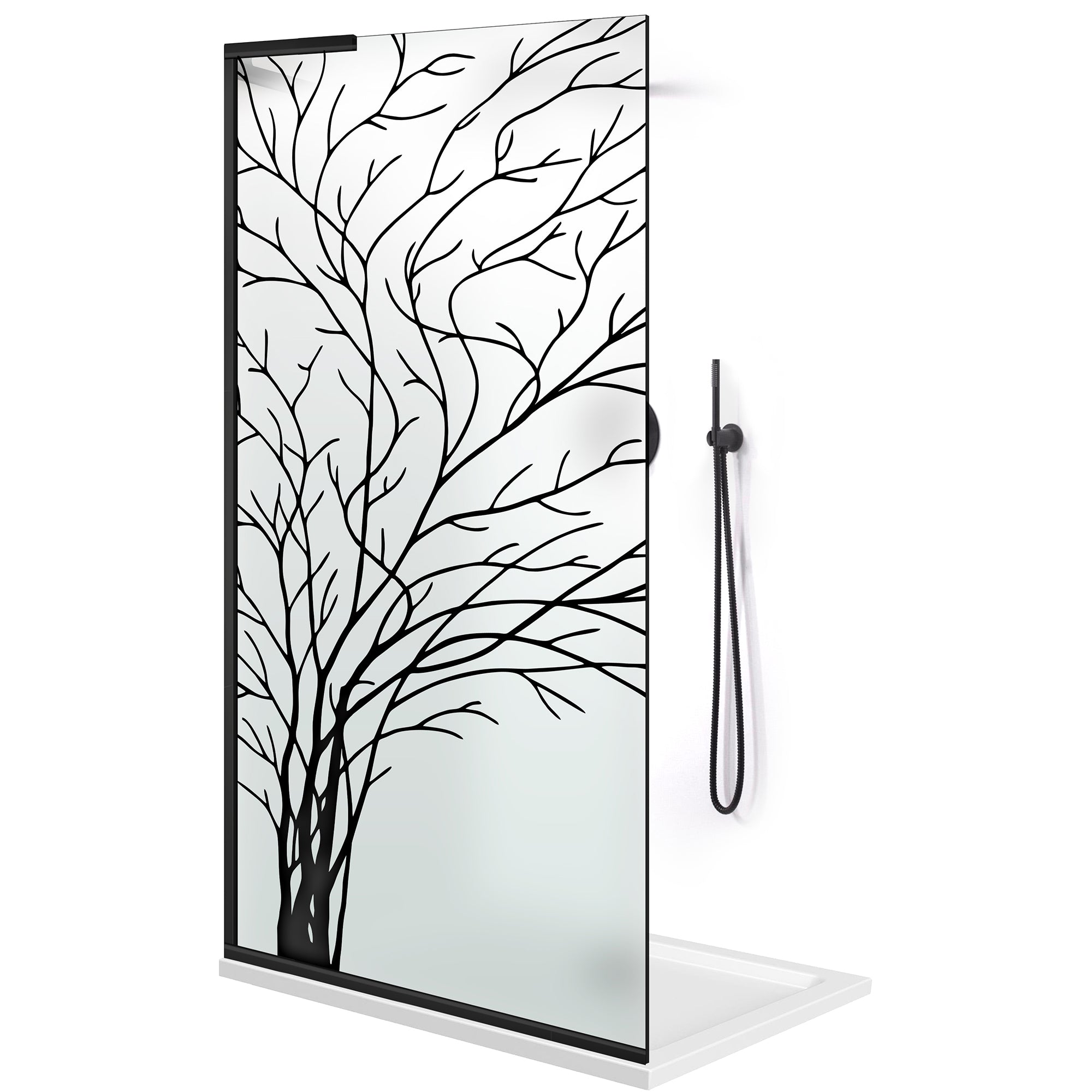 Zuhanyfal Walk-in, Zuhanyfal Rozsdamentes acél, #Matt #Matt
