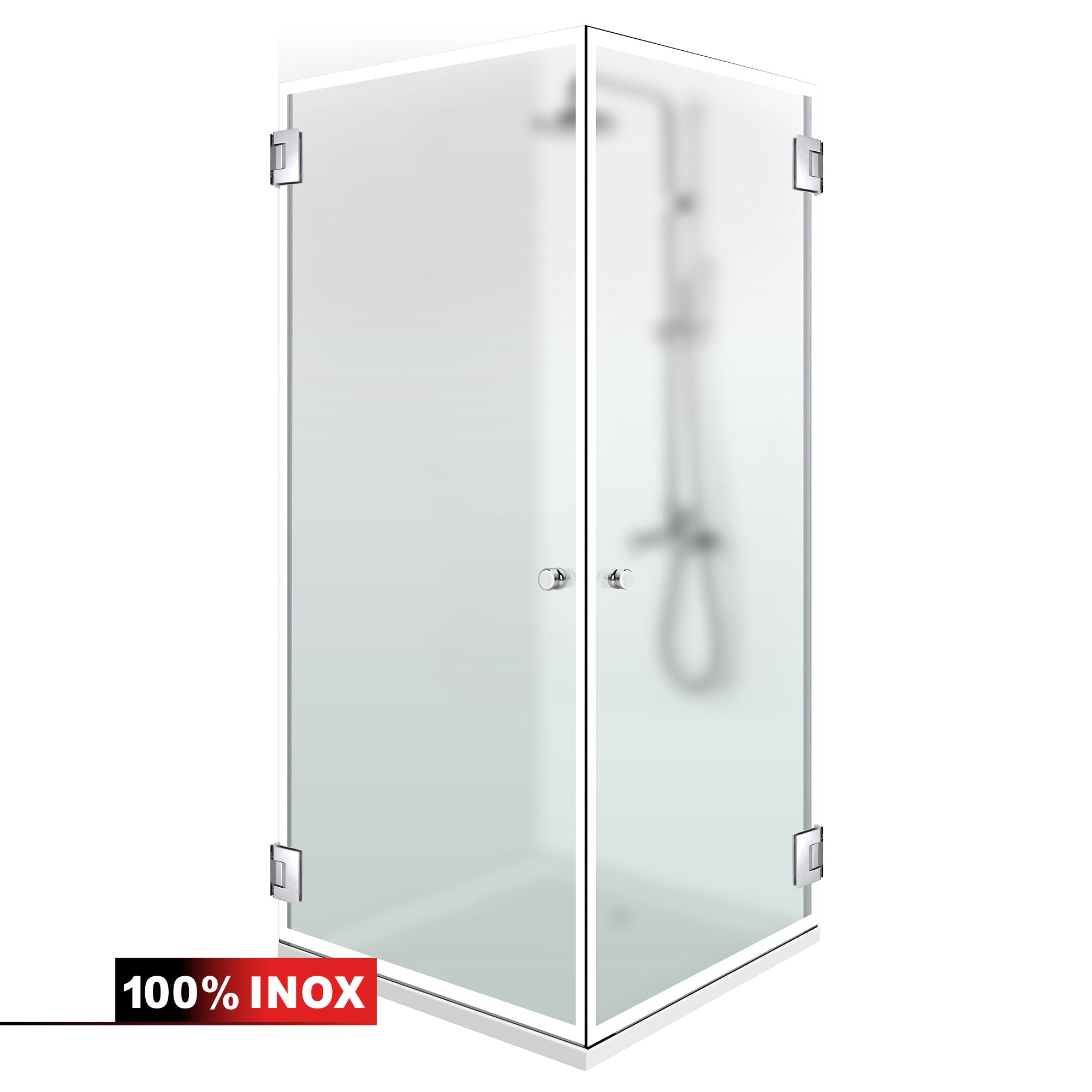 Matt lengőajtós zuhanykabin