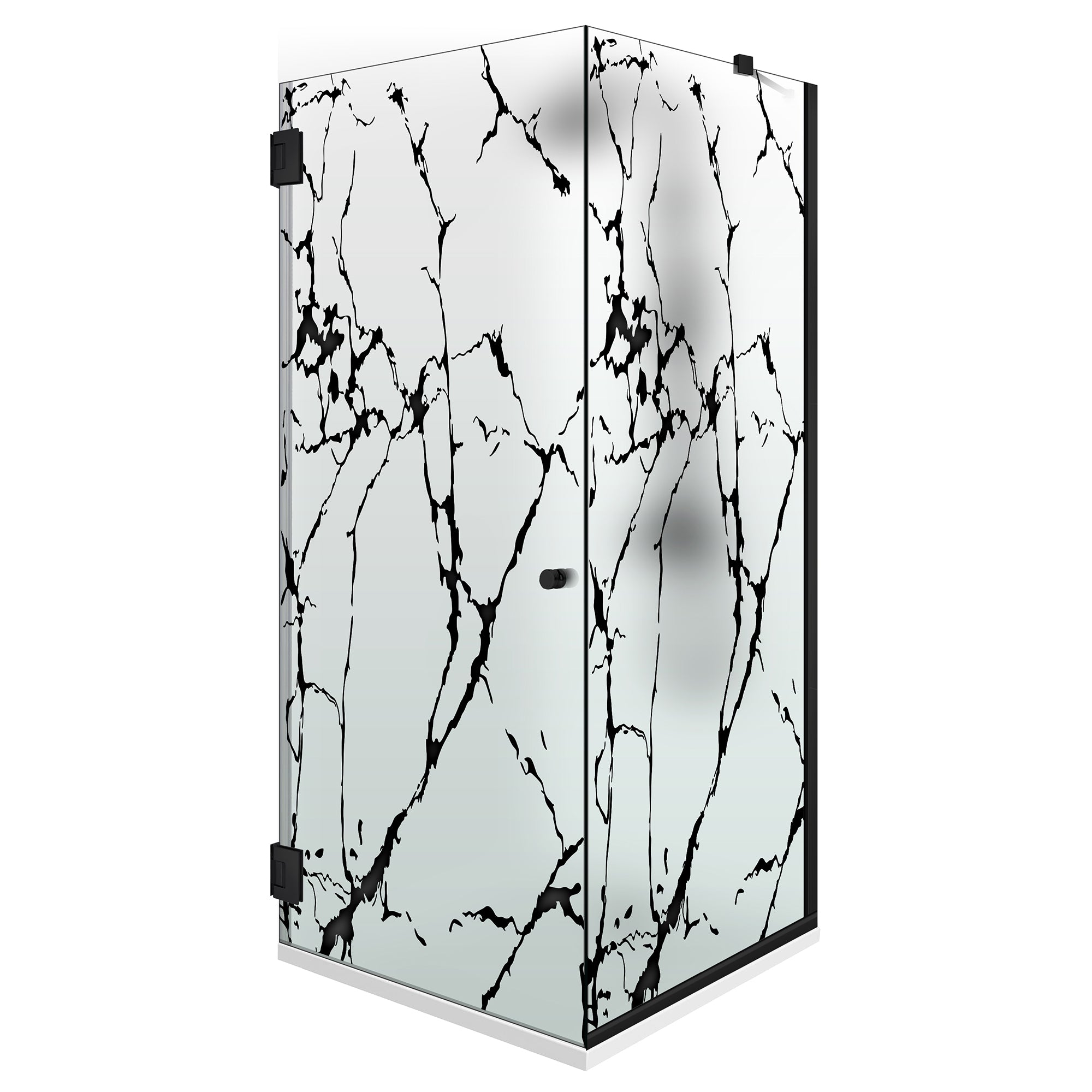 Matt lengőajtós zuhanykabin