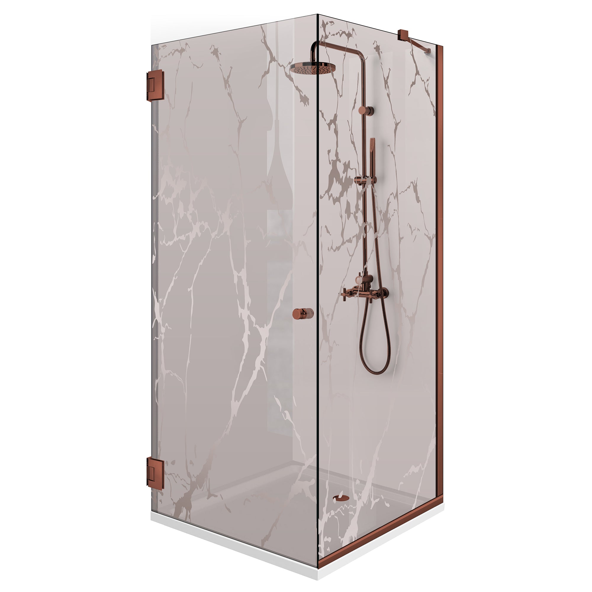 Cabina dus cu usa batanta #Bronz