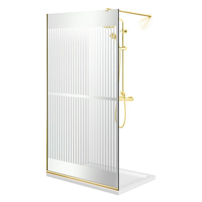 Zuhanyfal Walk-in, zuhanyfal Arany, #Átlátszó #Víztiszta