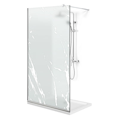 Paravan dus Walk-in, Perete dus  Inox, #Mata #Matt