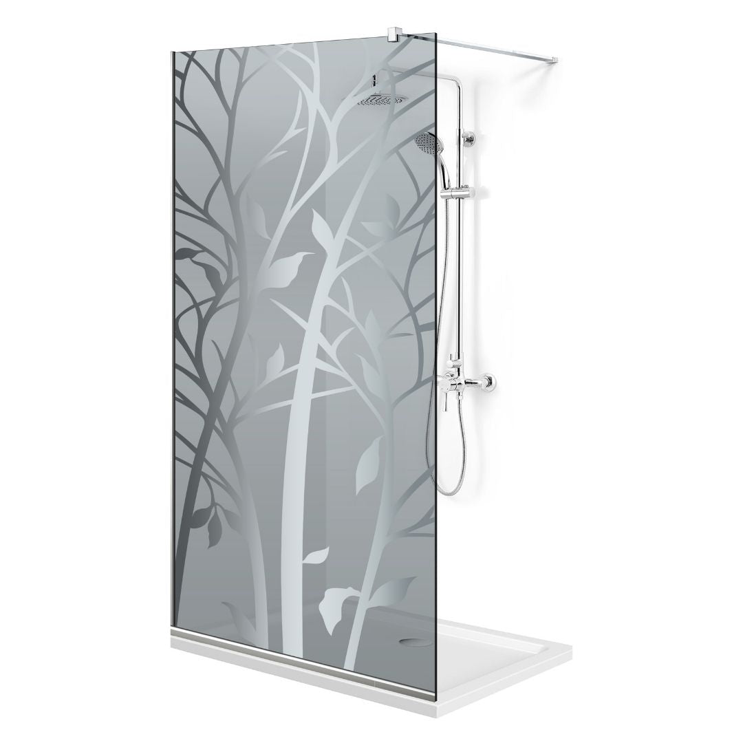 Paravan dus Walk-in, Perete dus  Inox, #Gri #Szürke