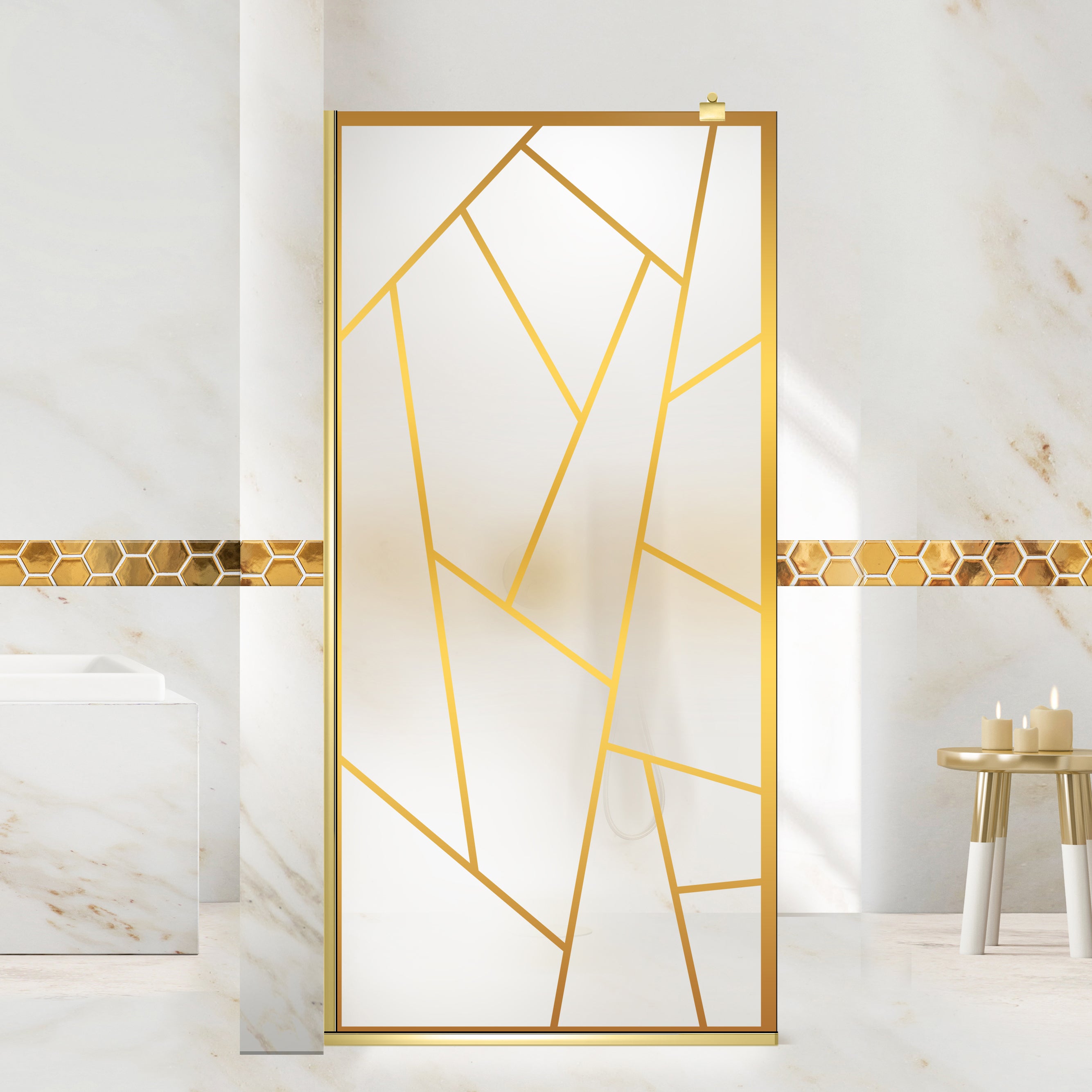 Zuhanyfal Walk-in, Zuhanyfal Arany, #Matt #Matt