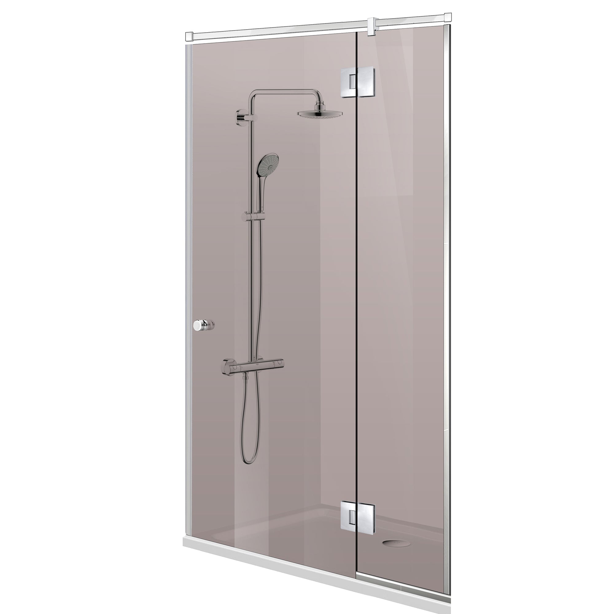 Zuhanyajtók rozsdamentes acélból #Bronz