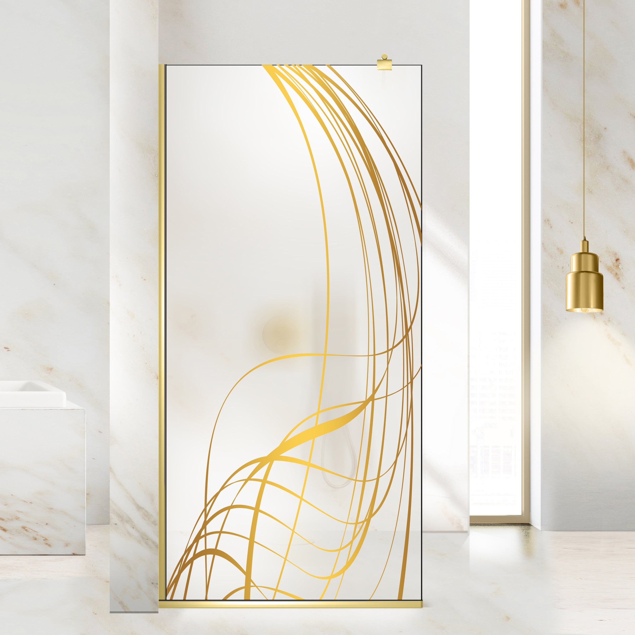 Zuhanyfal Walk-in, Zuhanyfal Arany, #Matt #Matt