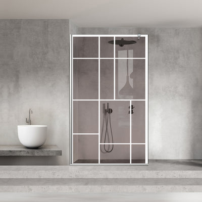 Zuhanyfal Walk-in, Zuhanyfal Rozsdamentes acél, #Bronz #Bronz