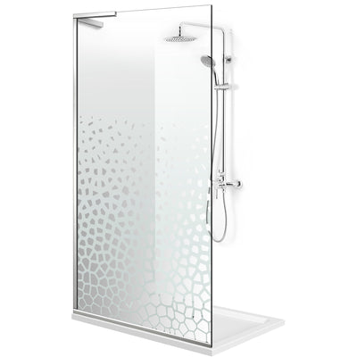 Zuhanyfal Walk-in, Zuhanyfal Rozsdamentes acél, #Átlátszó #Víztiszta