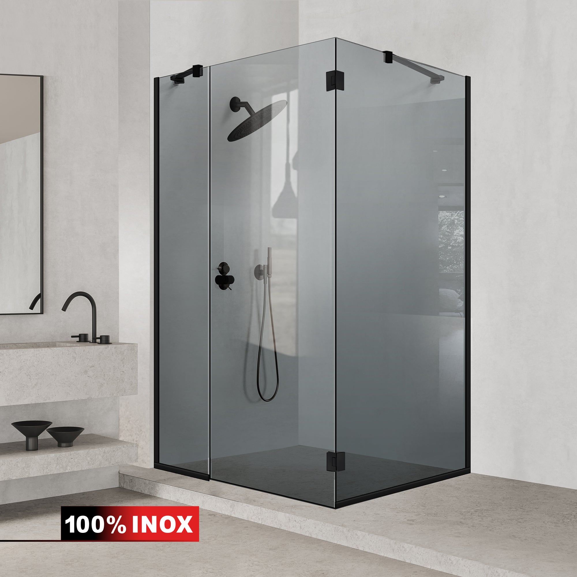 Szürke zuhanykabin