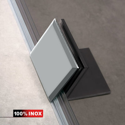 Zuhanyfal Walk-in, Zuhanyfal Rozsdamentes acél, #Bronz