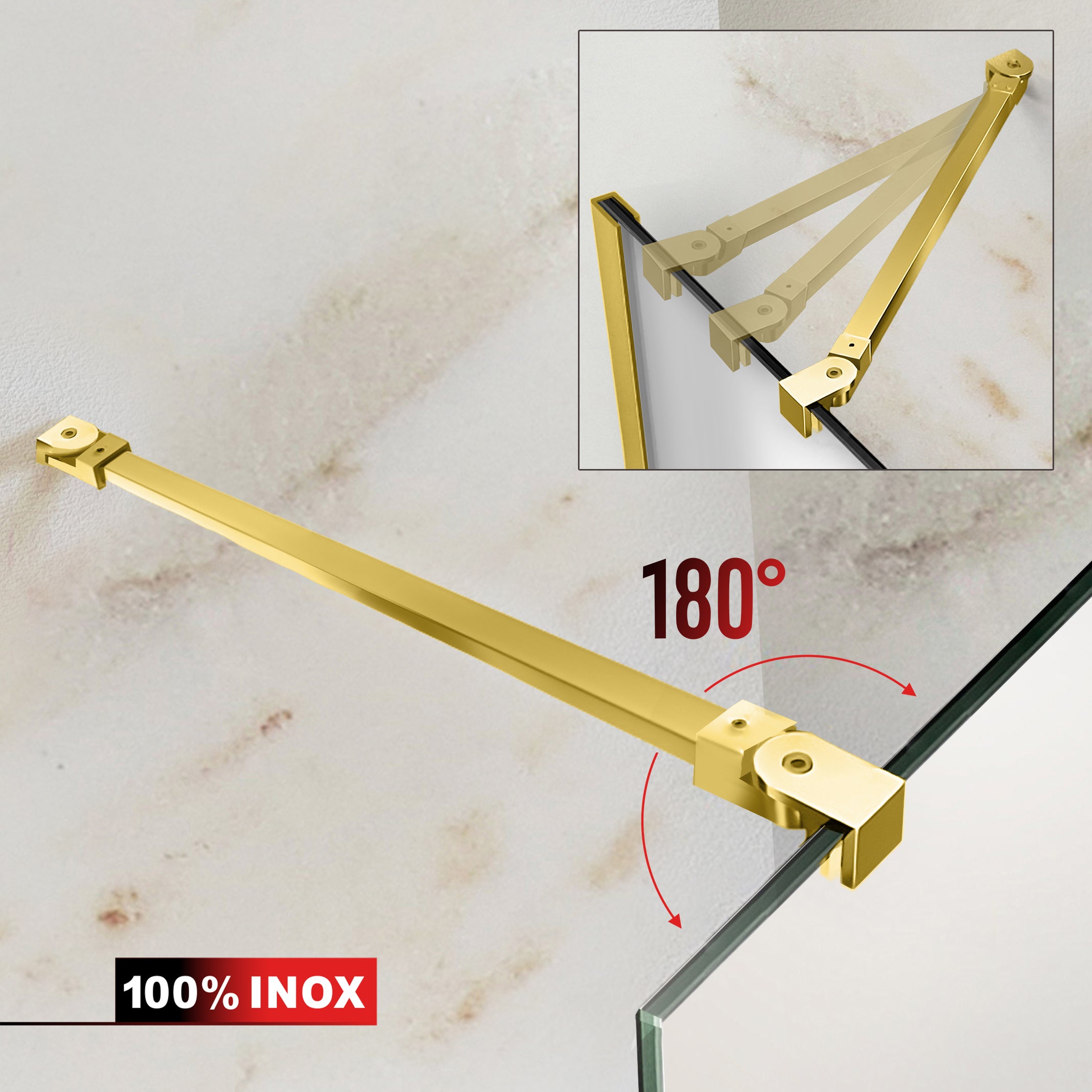 Zuhanyfal Walk-in, Zuhanyfal Arany, #Matt #Matt