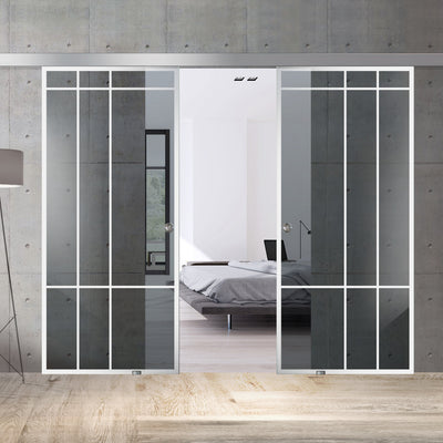 Toló üvegajtó, belső Üvegajtó #Szürke