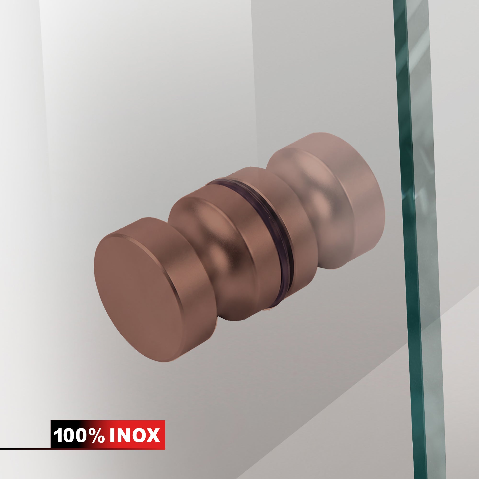 Nyíló üvegajtó réz, #Átlátszó