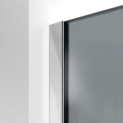 Zuhanyfal Walk-in, Zuhanyfal Rozsdamentes acél, #Szürke #Szürke