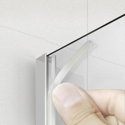 Paravan dus Walk-in, Perete dus  Inox, #Clara #Víztiszta