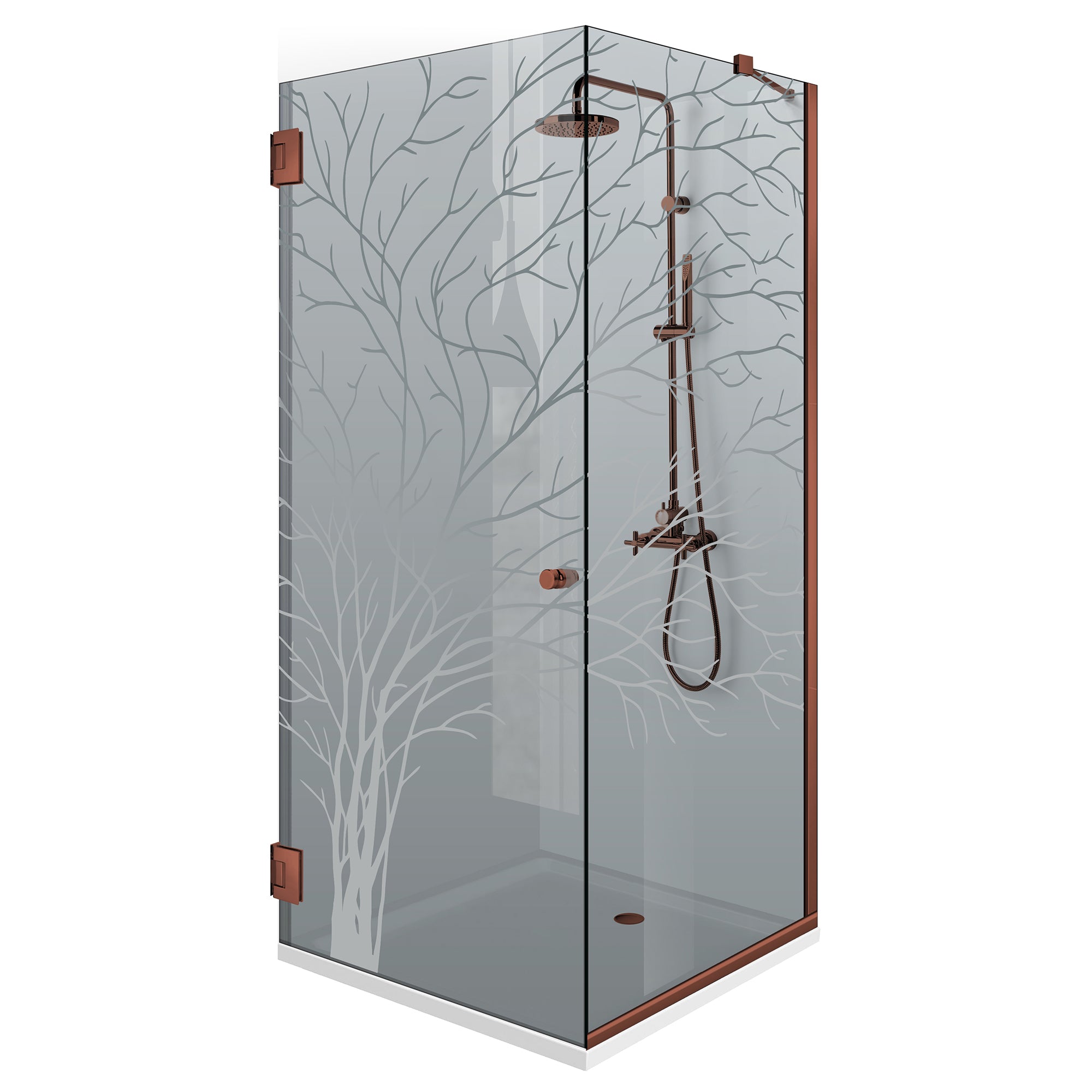 Cabina dus cu usa batanta #Gri
