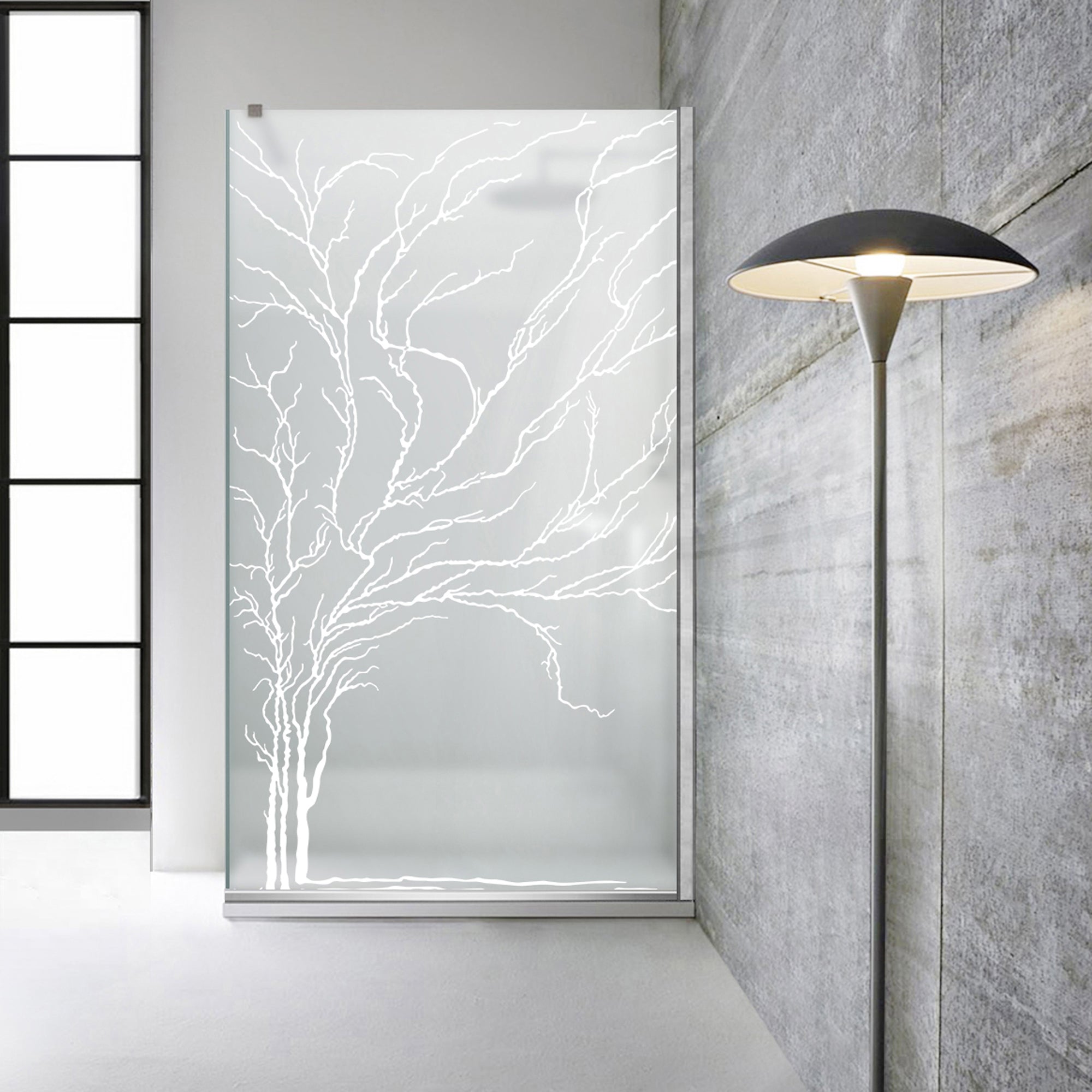 Paravan dus Walk-in, Perete dus  Inox, #Mata #Matt