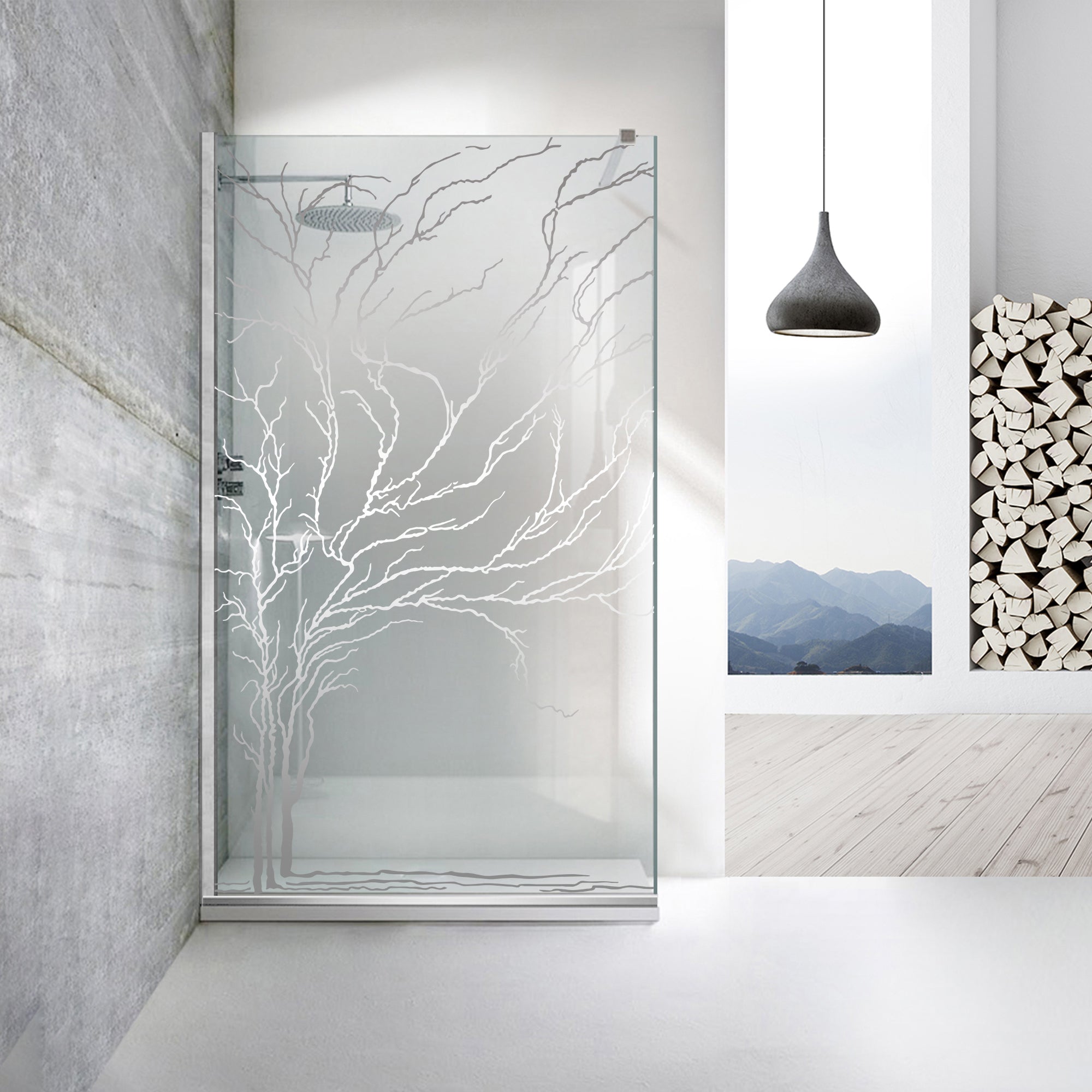 Paravan dus Walk-in, Perete dus  Inox, #Clara #Víztiszta